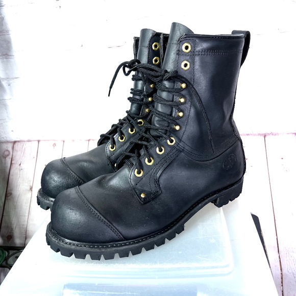 Leather Workcombat Boots 